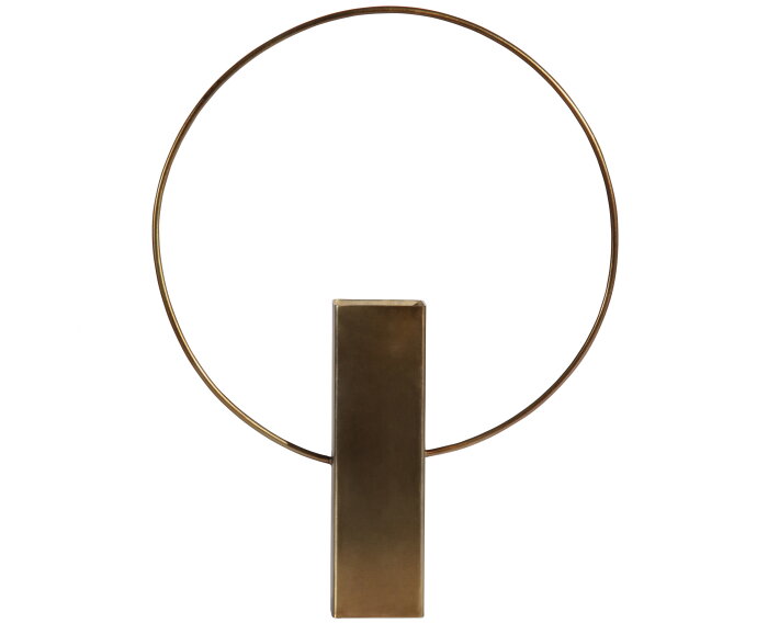Ring Vaas Metaal Antique Brass 40cm - BePureHome