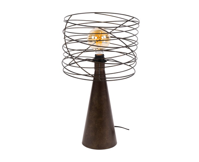 Tafellamp Curl 1L - Urban bruin