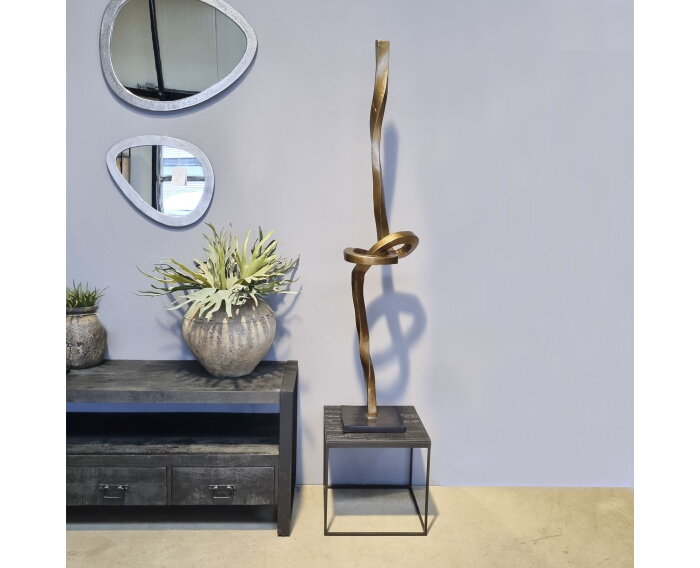 Antique Brass Sculpture Bronze Base