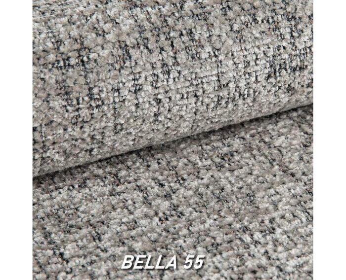 Hoekbank Viano Links stof Bella 55 Taupe Grijs gem&ecirc;leerd -  255x200x84 cm - modern