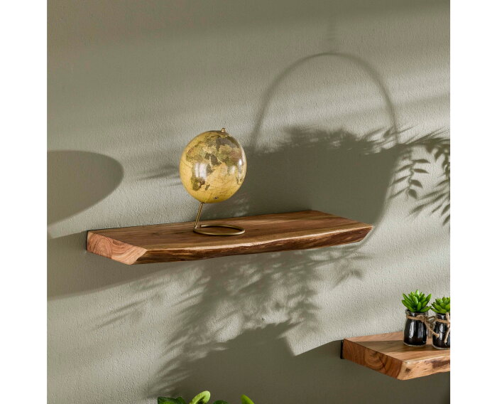 Wandplank Edge 60 cm Acacia - Naturel
