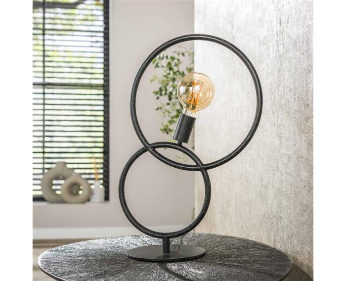 Tafellamp 1L loop - Artic zwart