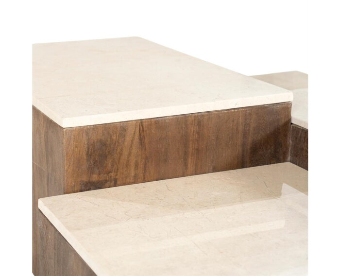 Salontafel Quido 105x89cm - bruin | Eleonora