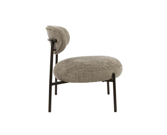 Fauteuil round - Tissee cargo zandkleur