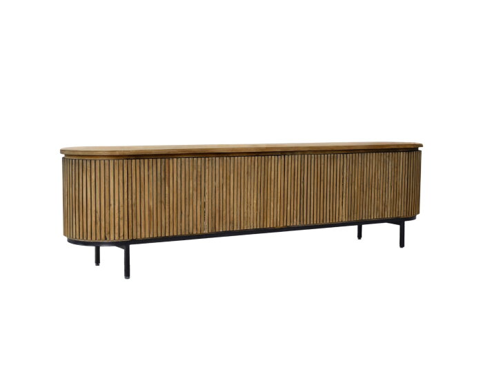 Tv meubel Lausanne 210cm teakhout- Naturel