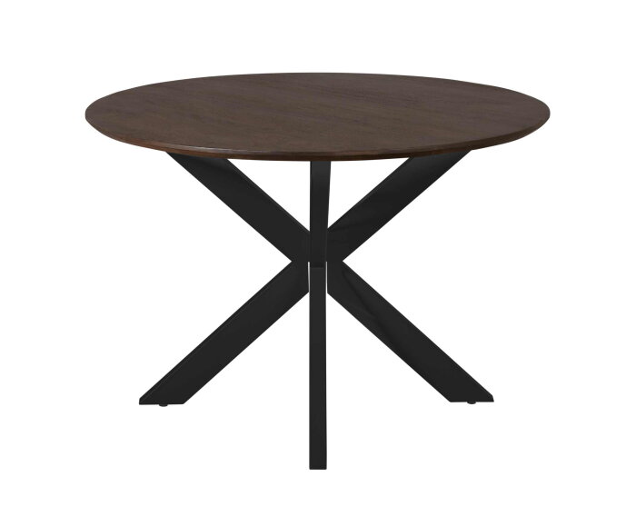 Eettafel Madison Brown | 110 cm | Poot Black