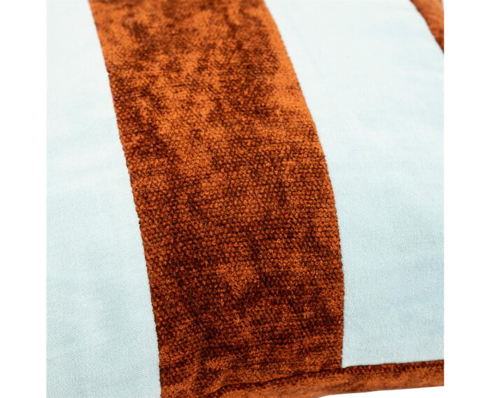 Stripey 45x45cm - light blue / caramel | BY-BOO