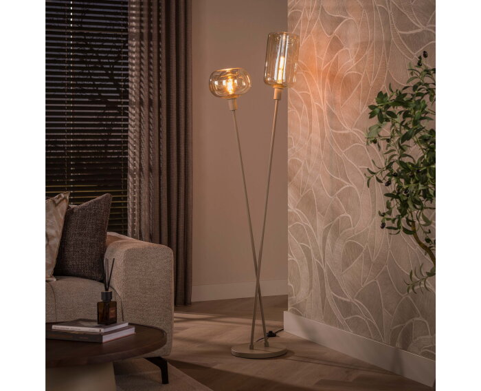 Vloerlamp Serene 2L - Beige