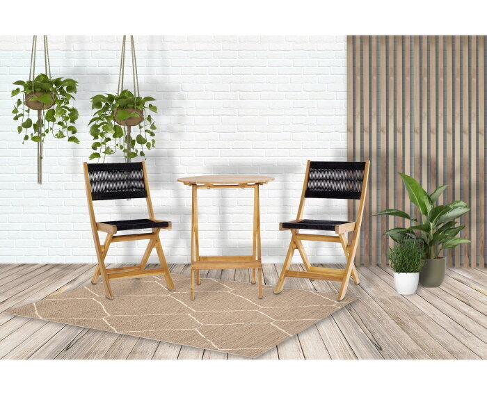 Lanzarote Bistro Set - zwart