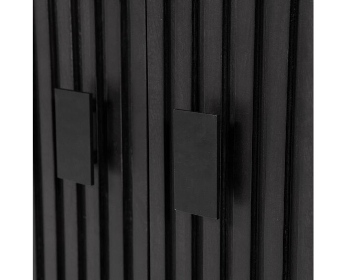 Wandkast Remi 200x37cm - zwart | Eleonora