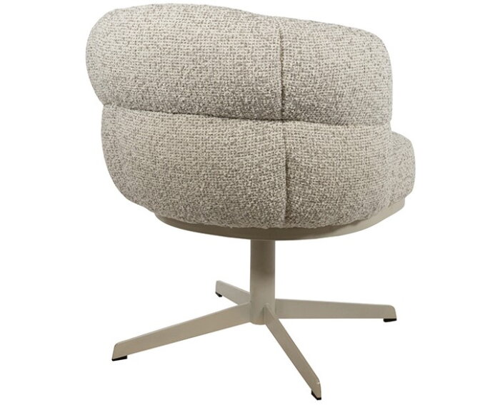 JLo eetkamerstoel - beige draaipoot 360 - Cuzco - Fog 3 - Star Collection