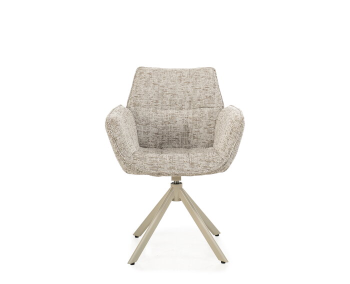 Eetkamerstoel Monaco draaibaar Venus beige - Be fine light grey 120