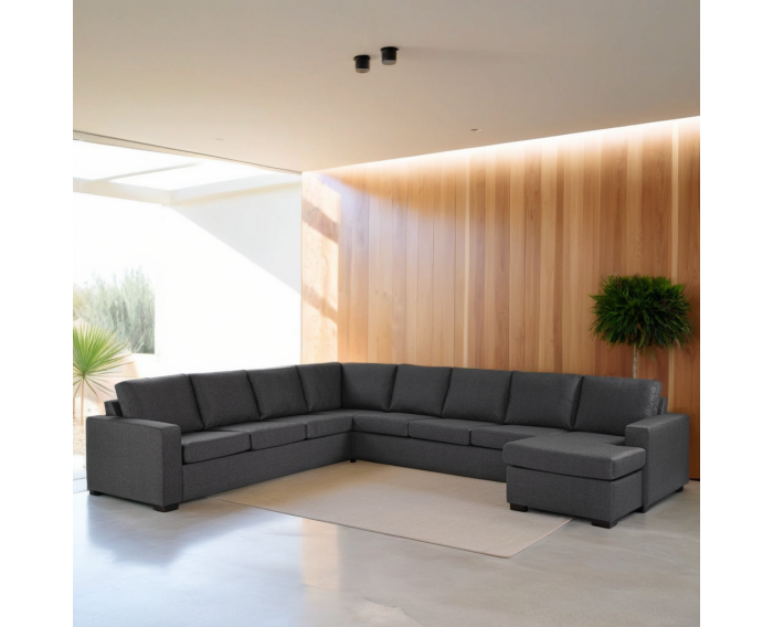 7 seater sofa CL L+R, fabric Inari 94, I230 antracite