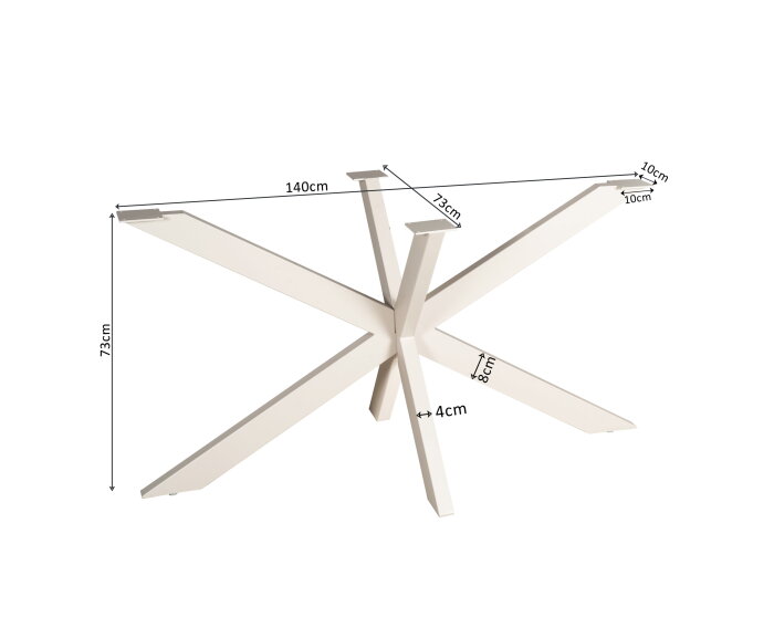 Matrixpoot Zand Ovaal/Rechthoek 140 cm Koker 4x8 cm