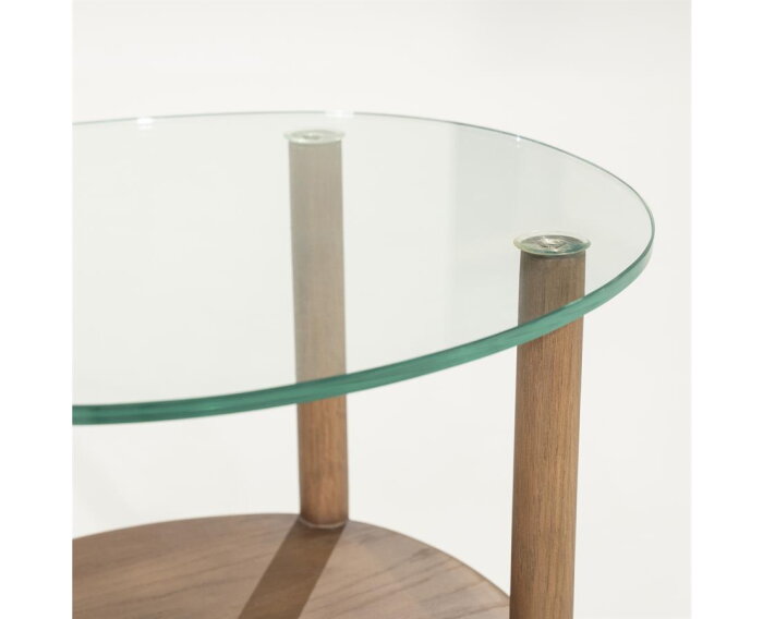 Bijzettafel Cleo 50x45cm - lichtbruin | Eleonora