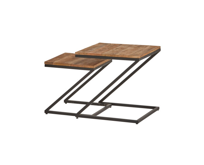 Zorro Z-vormige salontafel, set van 2