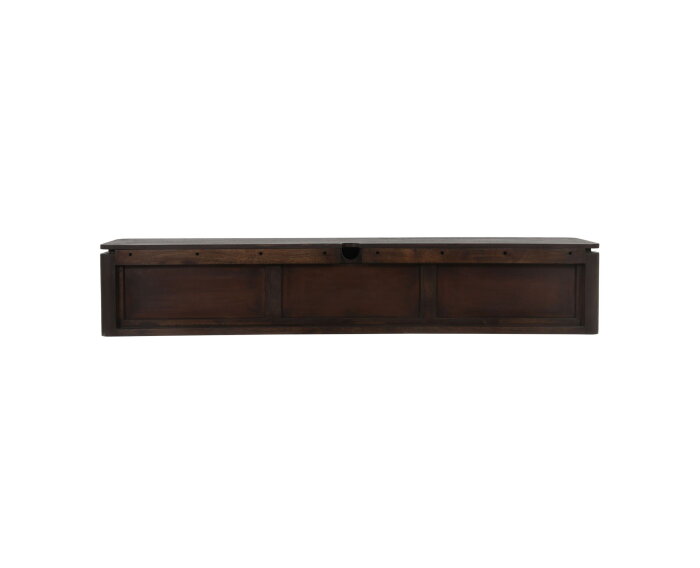 Zwevend tv meubel Dallas Naturel Mangohout 165 cm