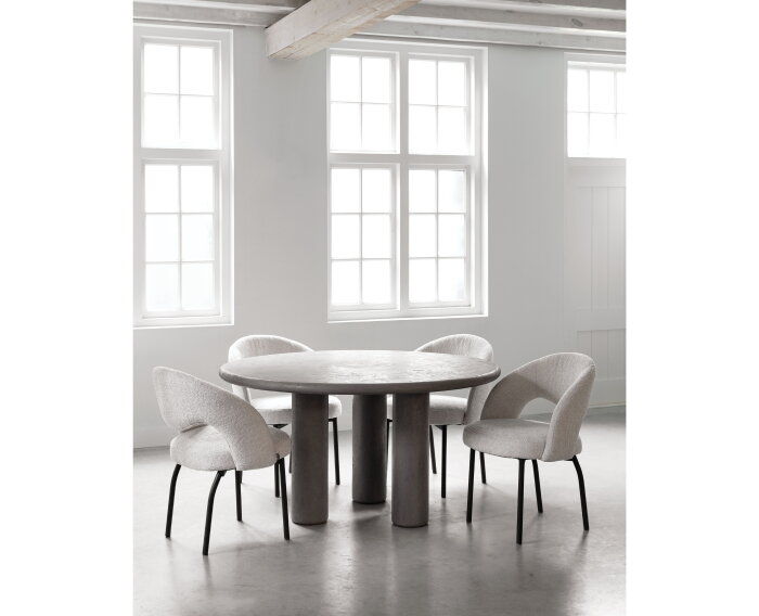 DTP home Scala Eettafel Clio Rond 140 cm &ndash; Mortex &ndash; Dusk