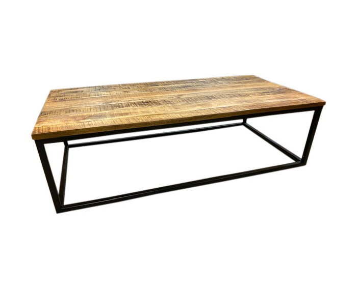 Salontafel mangohout rechthoek 140x70 cm kopen? € 279 inclusief levering