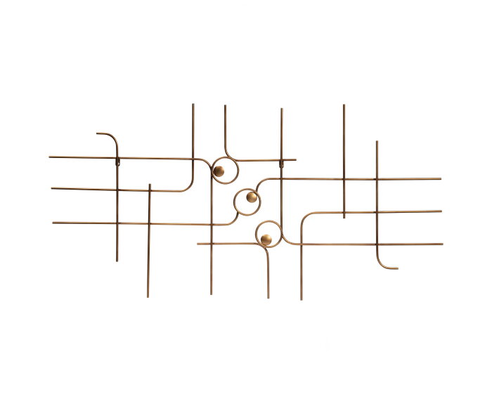 Symphony Wanddeco Metaal Antique Brass - BePureHome