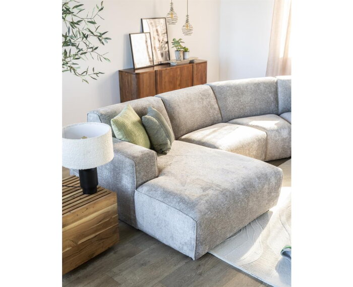 Modulaire Hoekbank Elise – Designbank Hotel Chique - Stof Trenza Taupe - 350x200 cm - SEVN