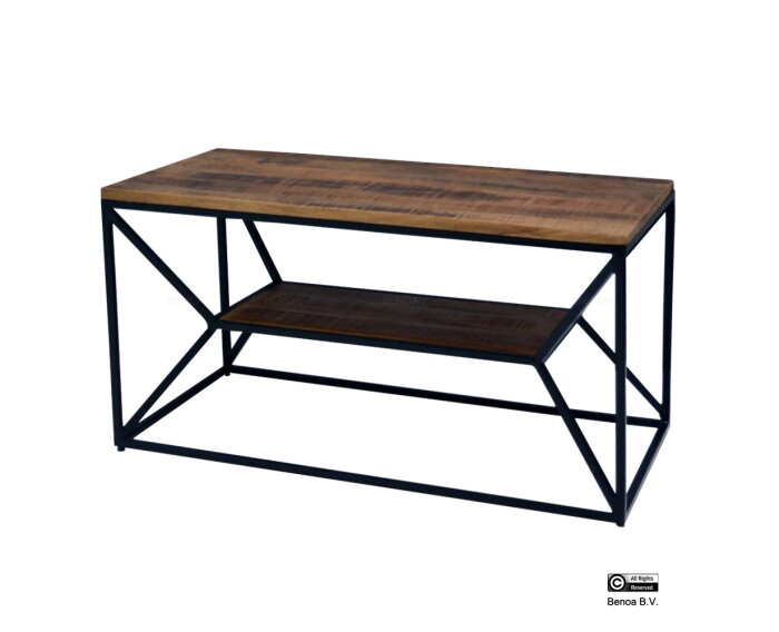 Salontafel Len  | Mangohout & Metaal