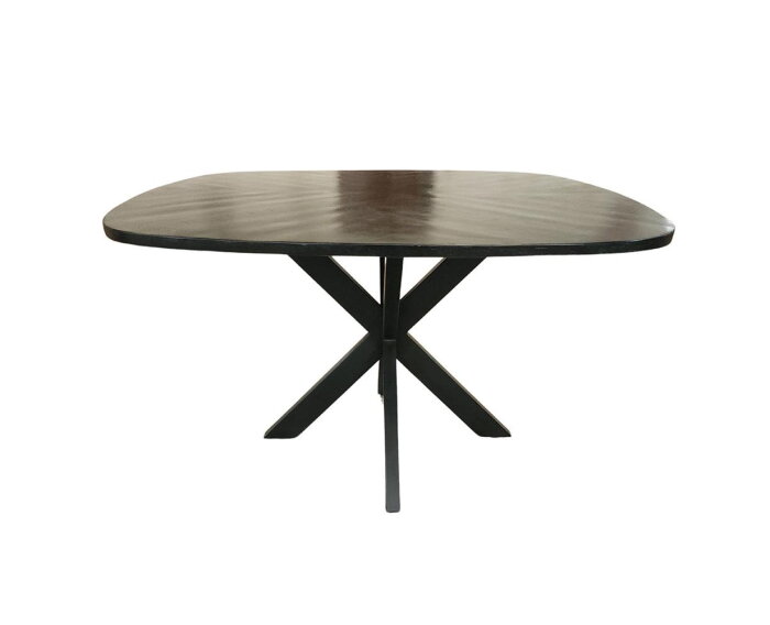 Silvi Eetkamertafel zwart 130 cm