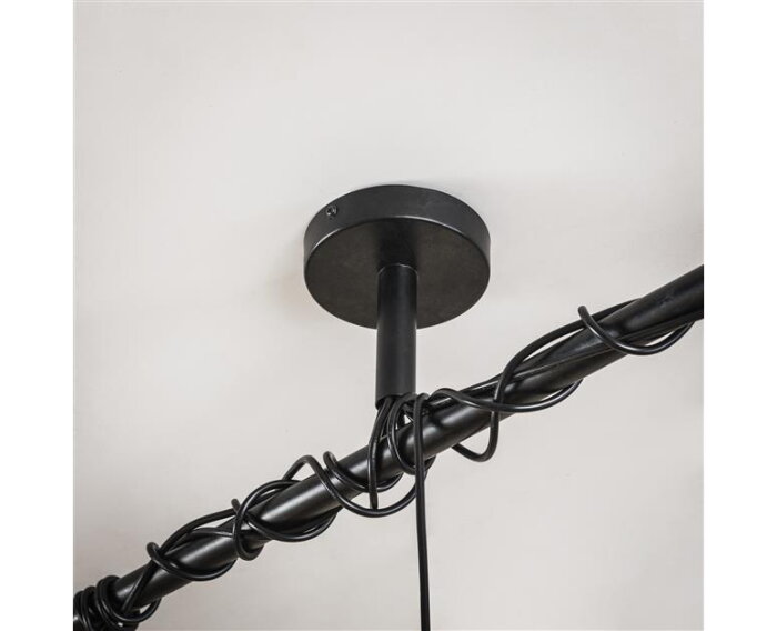 Hanglamp 7L ring wikkel - Charcoal