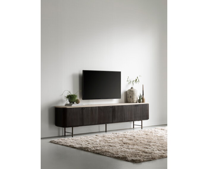 DTP home TV meubel Maroon large 6 deurs 55x220x35 cm - Mahonie & Mortex