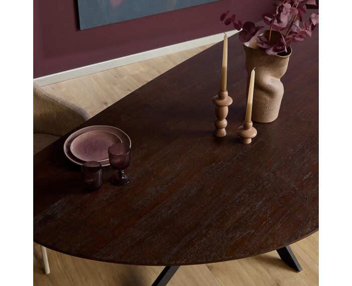 Eettafel Cloud organisch eiken | 180 cm | Bruin