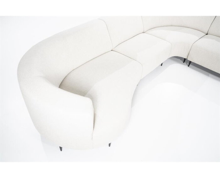 Modulaire Hoekbank Diane Leaf Natural – luchtige Designbank - 351x237 cm - SEVN