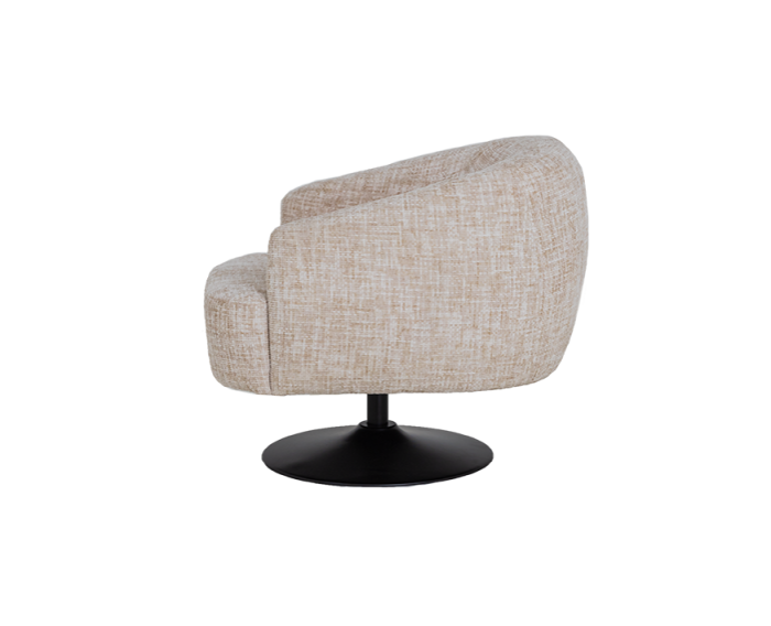 Barga Fauteuil - fabric TED 24 off white (draaibaar)