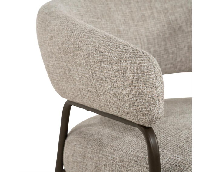Fauteuil Fabrice - taupe | Eleonora