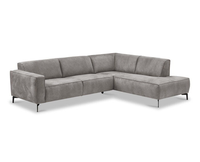 Hoekbank Varello Antraciet - Tauro 02 &ndash; Ottomane Rechts &ndash; 270x209 cm