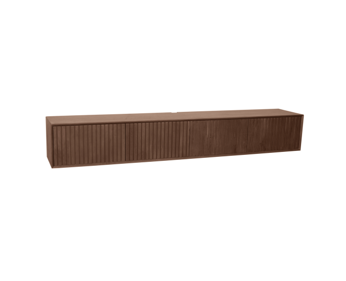 Zwevend tv meubel Madison Walnut | 240 cm