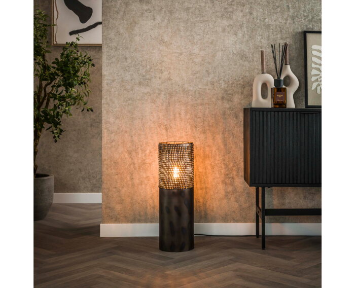 Vloerlamp &Oslash;20 cilinder 60cm - Zwart bruin