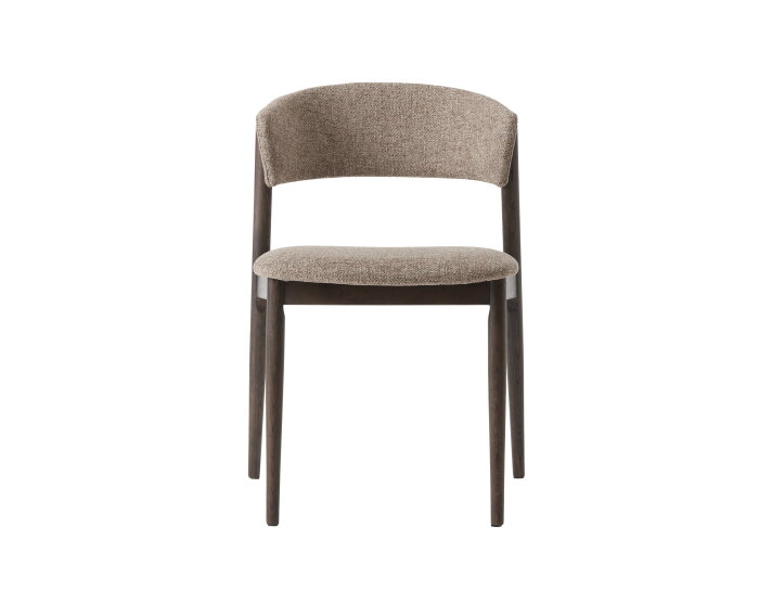 Eetkamerstoel Revere Latte Melange &ndash; Espresso bruine eiken poten - Nolio 36