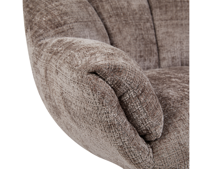 Force coffeechair 360&deg; + footstool - Cremona 24 clay