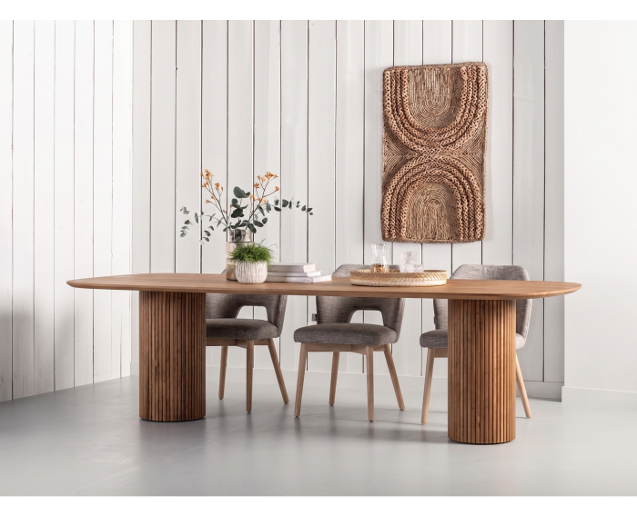 DTP Home Lagoon eettafel Deens ovaal teakhout 240x110x76 cm