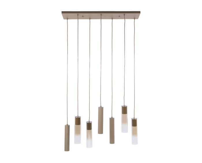 Hanglamp Lungo 4+3L - Beige