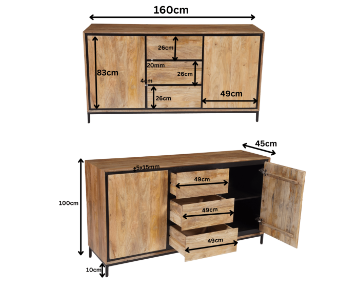 Dressoir RichWood | 160 cm