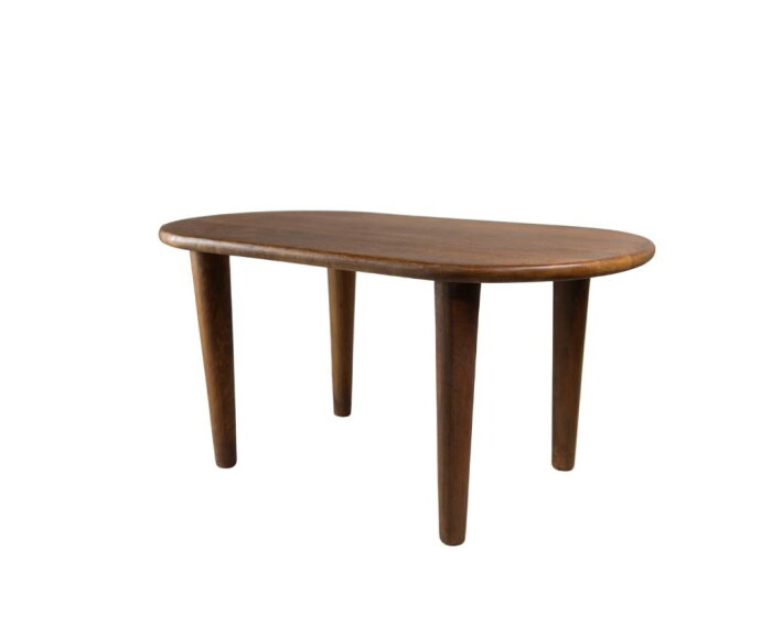 Bijzettafel Tide ovaal acacia 90x50x50 - Bruin