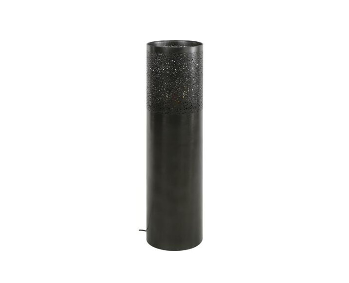 Vloerlamp Ø25 cilinder 90cm - Zwart nikkel