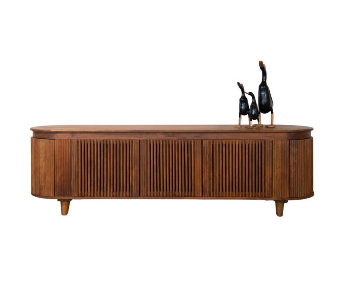 Tv Meubel Tide 5 Deur Mangohout 190x45x55 - Bruin
