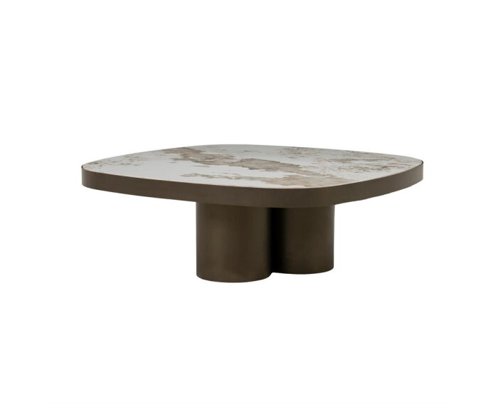 Salontafel Santino 90x90cm - bruin | Eleonora