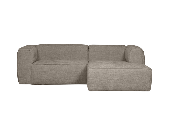 BEAN CHAISE LONGUE RECHTS GROVE MELANGE TRAVERTIN - WOOOD