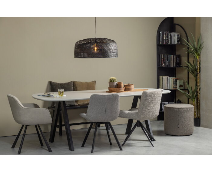 Kuga Hoekrek Metaal Antique Zwart - WOOOD Exclusive