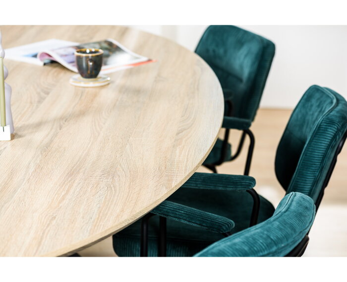 Eetkamertafel, 230x110, A715 White Wash