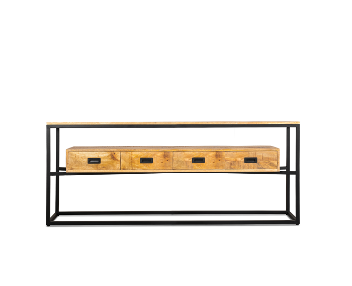 Sidetable Len Mangohout & Metaal 180 cm