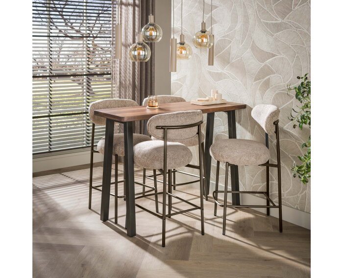 Bartafel Edge Pure 130 - Massief acacia bruin